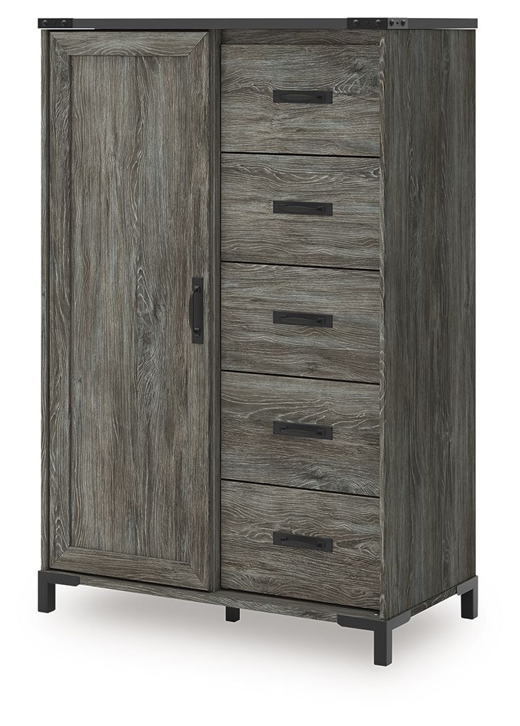 Frandern - Bookcase Panel Bedroom Set With Storage