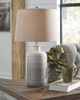 Marnina - Ceramic Table Lamp (Set of 2) - Taupe