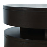 Brix Round End Table - Espresso