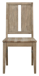 Casual Loft Dining Panel Back Chair Wood Seat