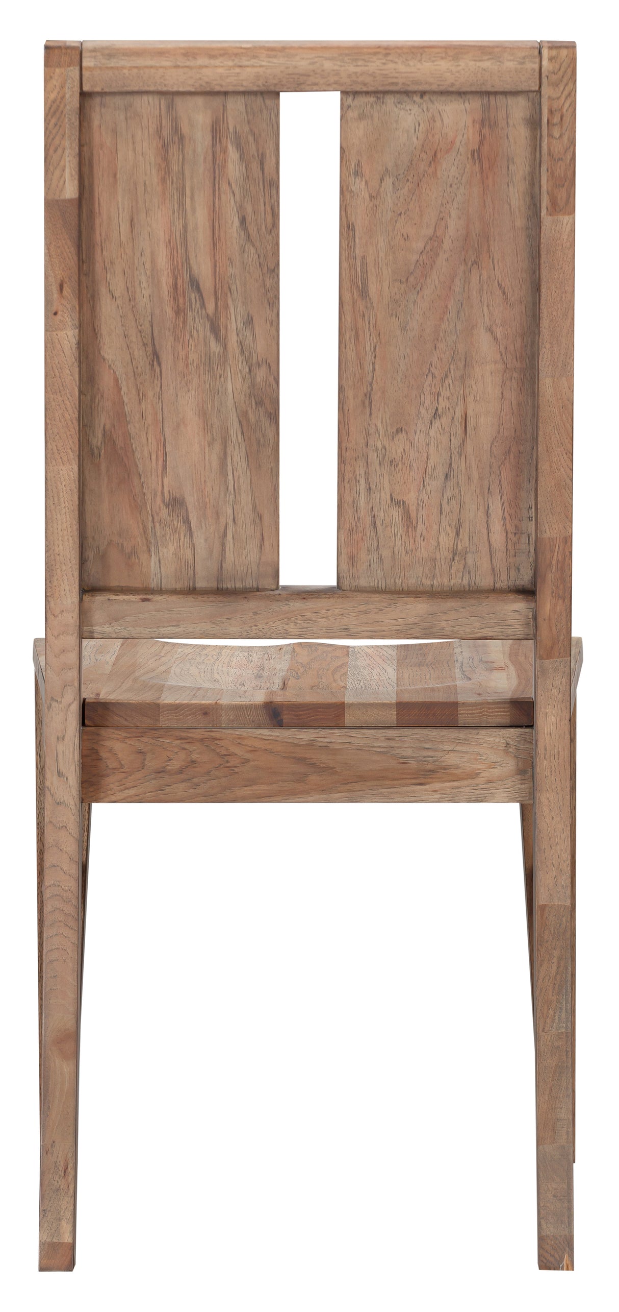 Casual Loft Dining Panel Back Chair Wood Seat