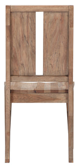 Casual Loft Dining Panel Back Chair Wood Seat