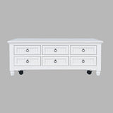 Westport - Castered Leg Coffee Table - White