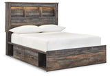 Drystan - Panel Bookcase Bed