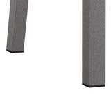 Metal Dining Chairs With Steel Legg, High Back Armless Design