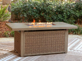 Laguna Heights - Rectangular Fire Pit Table - Beige