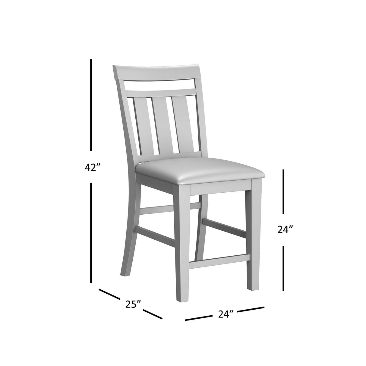 Kona Grove - Slatback Stool (Set of 2) - Chocolate Dark Brown