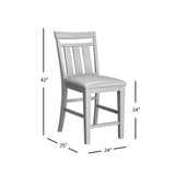 Kona Grove - Slatback Stool (Set of 2) - Chocolate Dark Brown