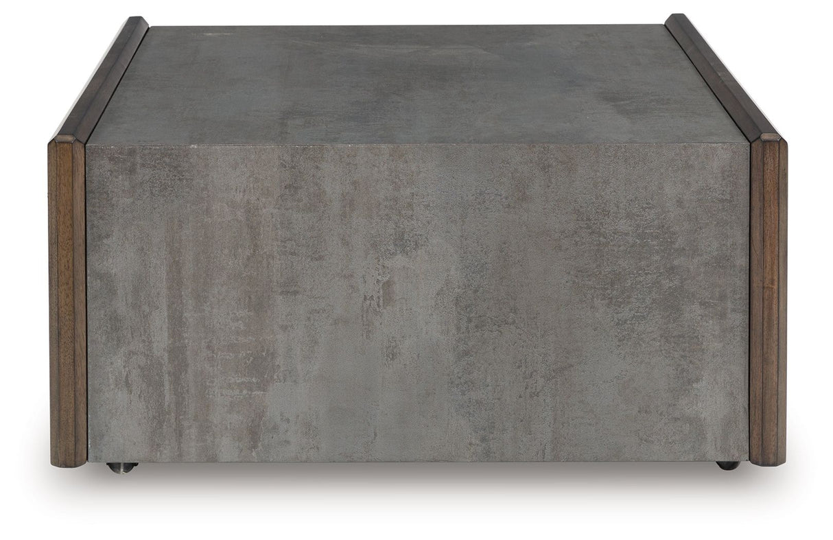Kallenny - Brown / Gray - Square Cocktail Table
