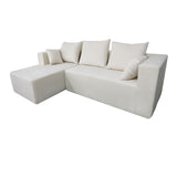 Modular Corner Sofa With Soft Linen Fabric