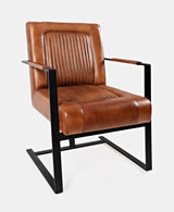 Global Archive - Maguire Genuine Leather Sled Chair