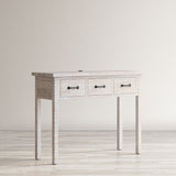 North Coast - 3 Drawer Accent Console - White Wash