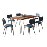 Nature's Edge - 7 Piece Upholstered Dining Set - Chestnut