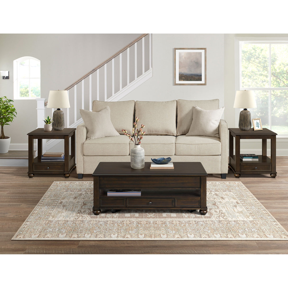 Wagner - Lift-Top Coffee Table With Casters