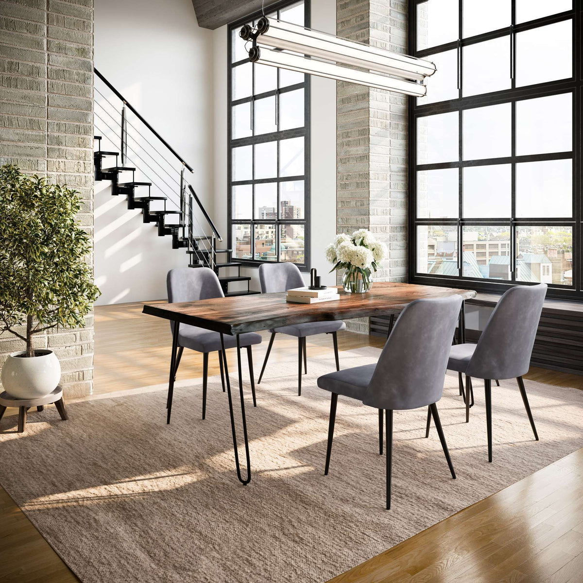 Nature's Edge - Dining Set - Chestnut