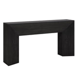 Extra Long Console Table Table Behind Couch For Hallway & Living - Black