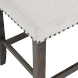 Willow Creek - Counter Bench - Distressed Brown / Beige