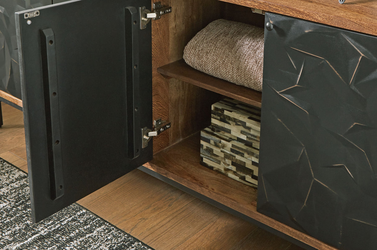 Dorannby - Black / Brown - Accent Cabinet