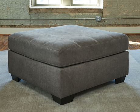 Pitkin - Oversized Accent Ottoman - Slate