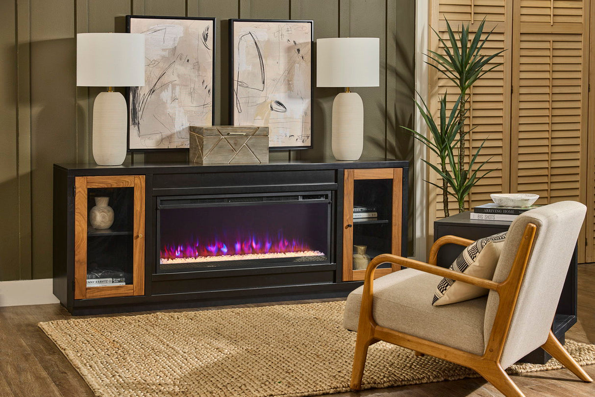 82" Fireplace Console w/ 42" Insert
