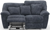 Paxon - Deep Seat Power Reclining Loveseat With Power Adjustable Headrest - Smoke