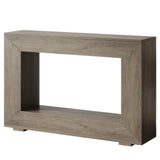 Narrow Entryway Storage Console Table With Open Shelf
