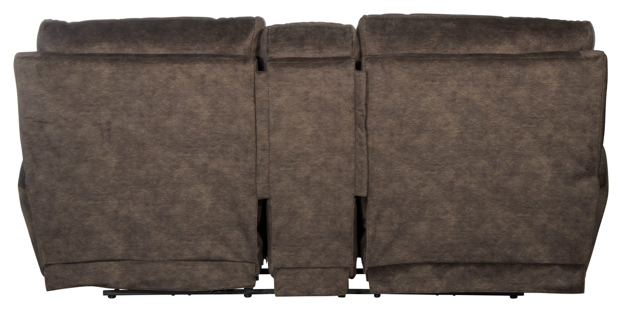 Sedona - Power Headrest Lay Flat Reclining Console Loveseat With Storage & Cupholders