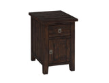 Kona Grove - Cabinet Chairside Table - Chocolate Dark Brown