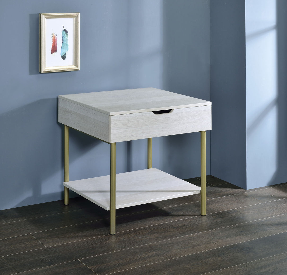 Whitman - Square End Table - White