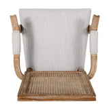 Elegant French Country Style Dining Chair With Cane Backrest