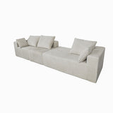 Corner Combination Sofa Sectional Couch With Soft Plush Fabric
