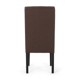 Contemporary Dining Chair With Rubberwood Legs (Set of 2)