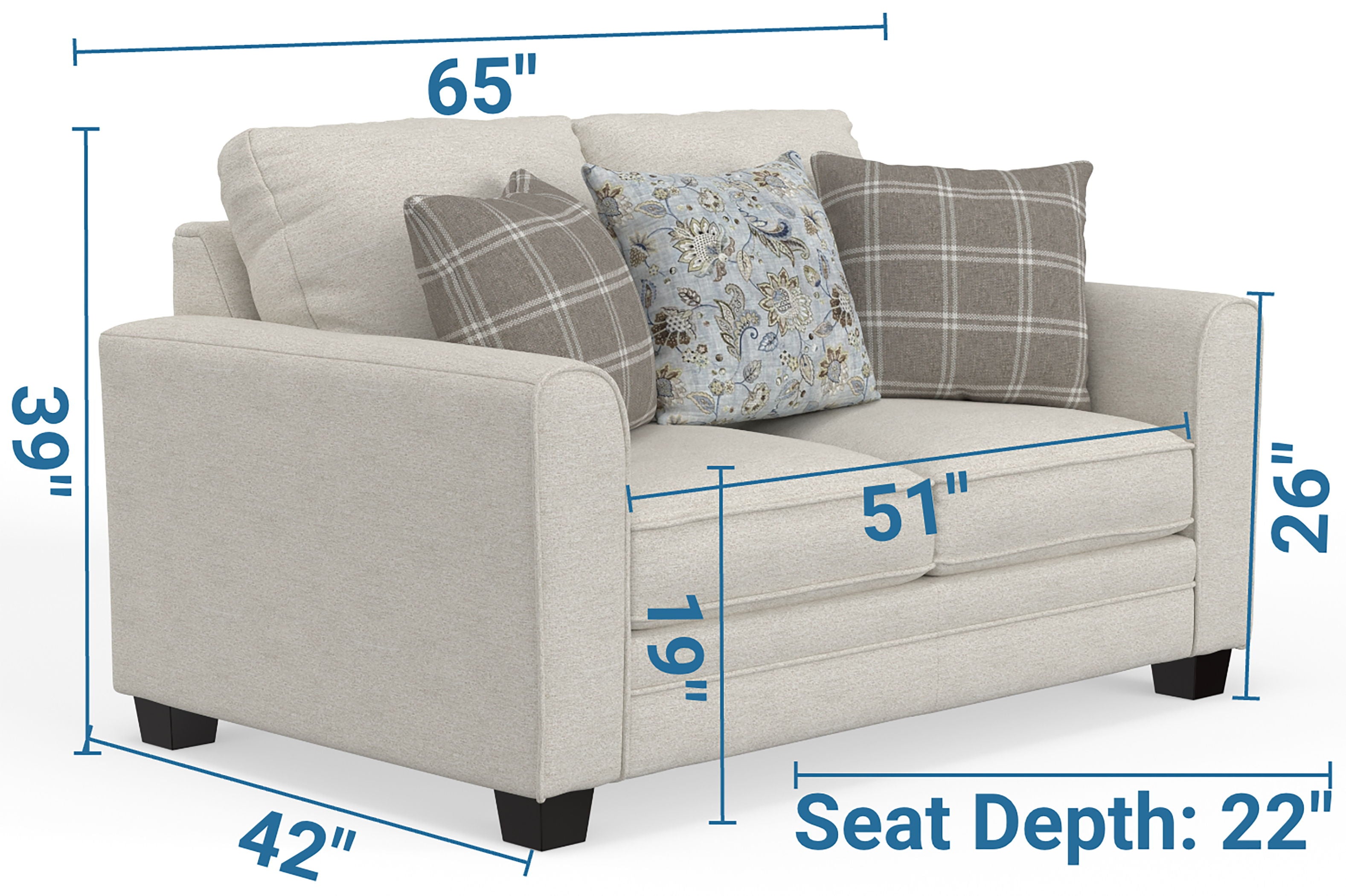 Magnolia home loveseat discount