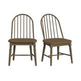 Heritage - Windsor Side Chair (Set of 2) With Leveler - Oak Brown