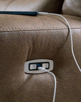 Beckley Place - Earth - 2 Seat Power Reclining Sofa With Adjustable Headrest