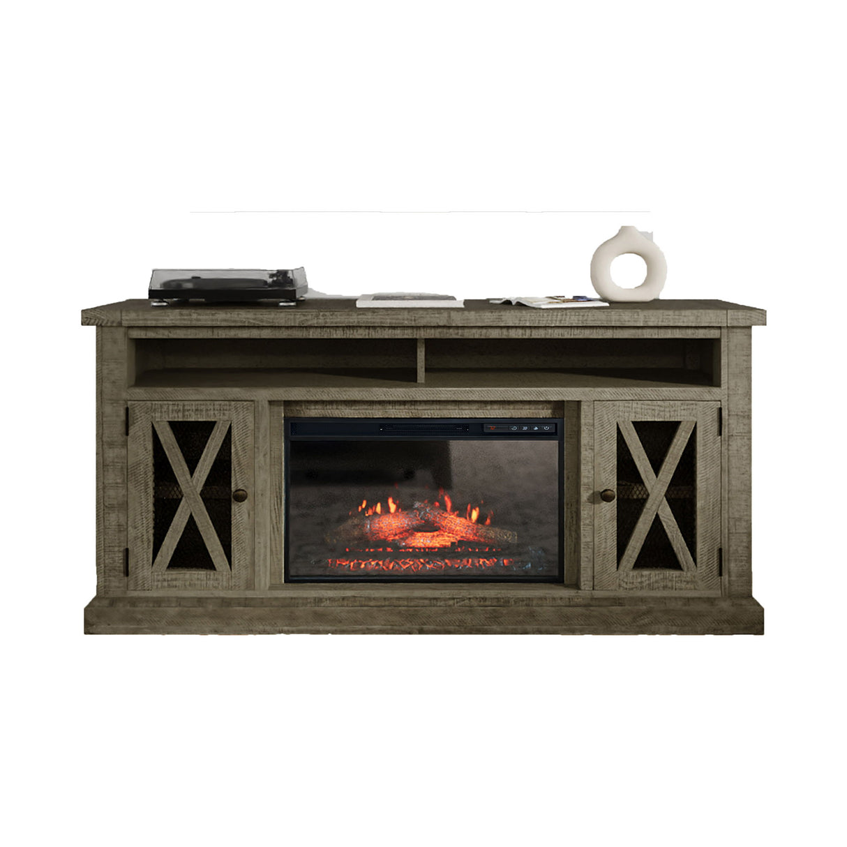 Telluride - 60" Fireplace - Driftwood Gray