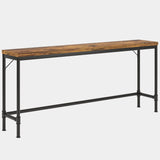 Tribesigns - Extra Long Console Table - Brown / Black