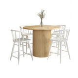 Auden - 5 Piece Counter Height Set - White