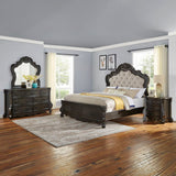 Rhapsody - 5 Piece King Bedroom Set - Dark Brown
