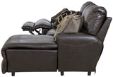 Como - 3 Piece Italian Leather Match Reclining Sofa