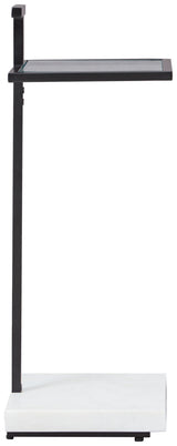 Mannill - Accent Table - Black / White