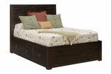 Kona Grove - King Storage Bed - Chocolate Dark Brown