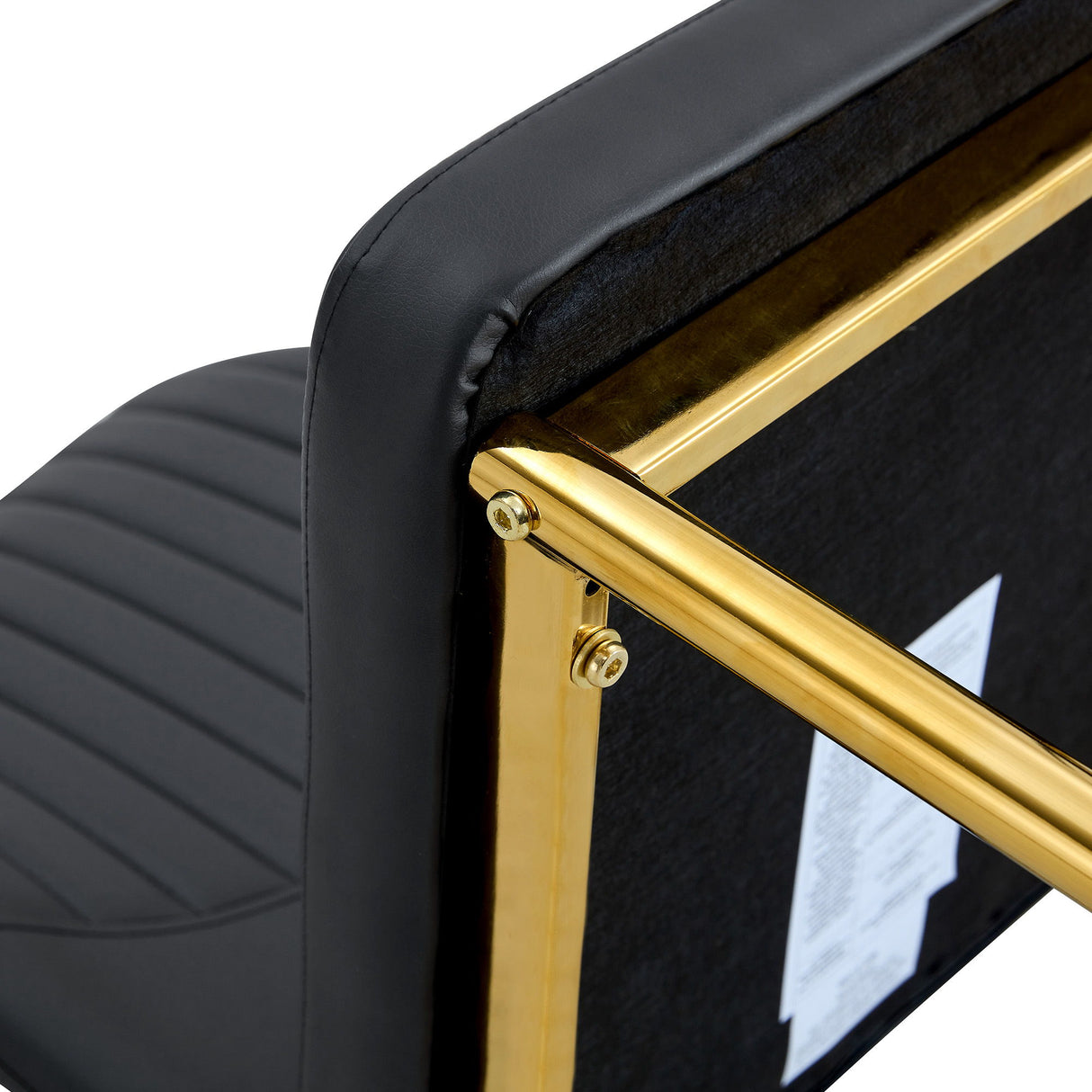 Luxury Simple Chair With Metal Gold Leg