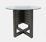 Altamonte - Glass Table - Brushed Gray