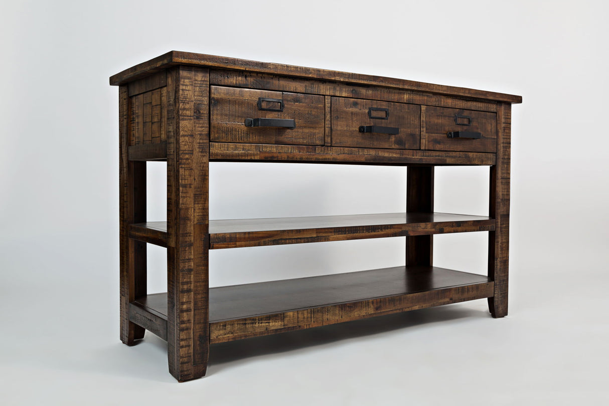 Cannon Valley - Sofa Table - Distressed Medium Brown