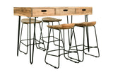 Rollins - 5 Piece Counter Set - Natural