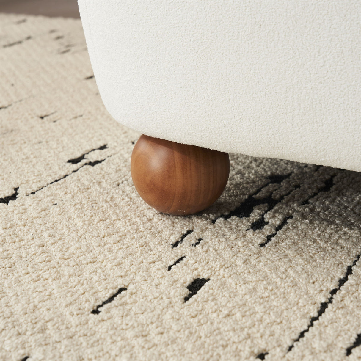 Modern Low Back Accent Upholstered Armless Living Room Chairs, Round Feet