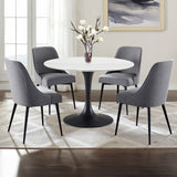 Colfax - Dining Set With White Top Table