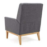 Modern Accent Chair With Padded Cushion Seat