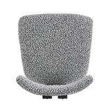 Modern Upholstered Armless Dining Chairs With Metal Legs